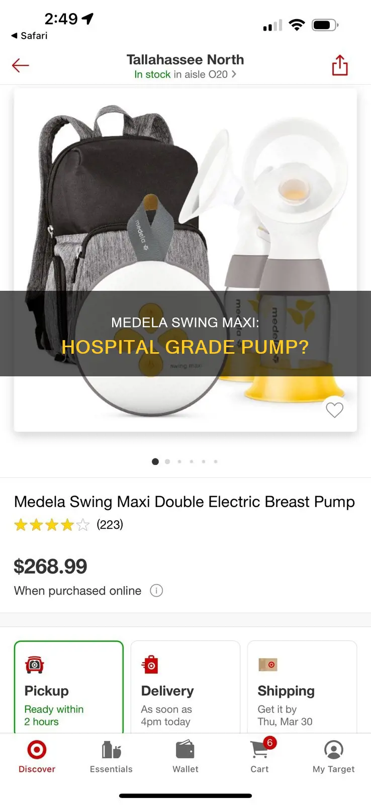 is the medela swing maxi hospital grade