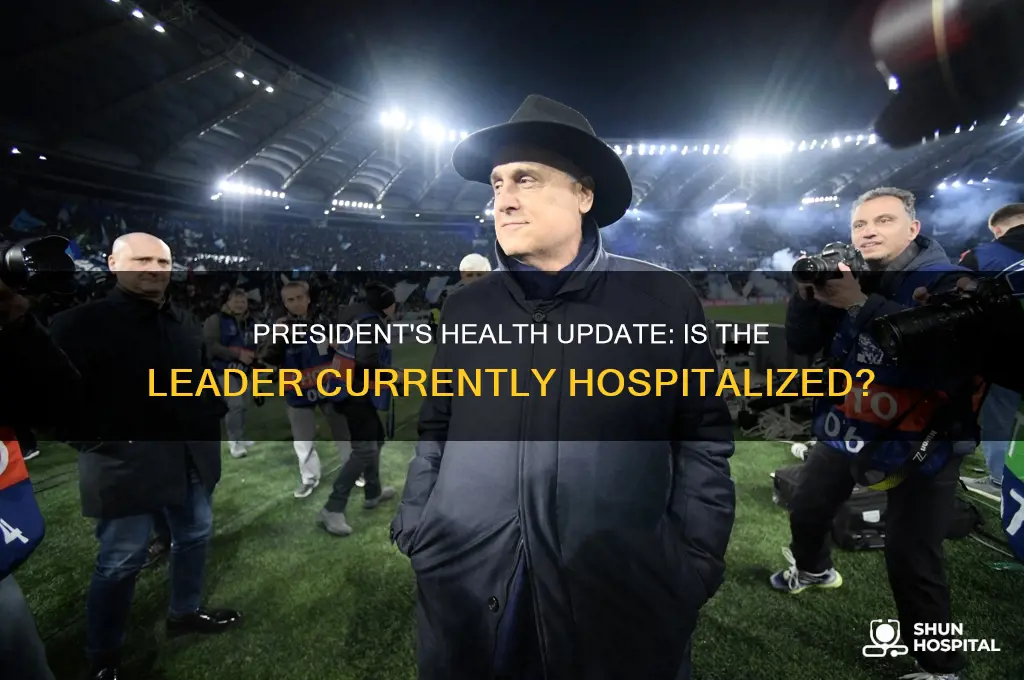 is the president in hospital