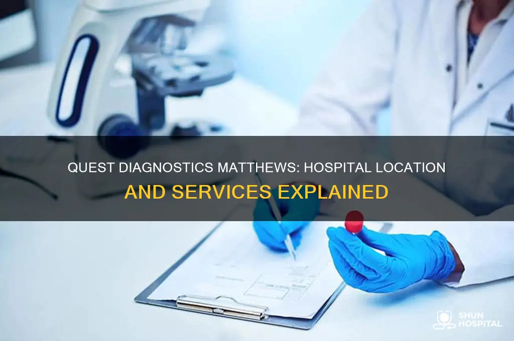 is the quest diaostics in matthews in the hospital