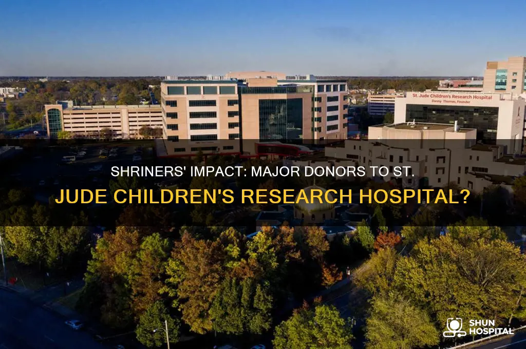 is the shriners a major donor of saint judes hospital