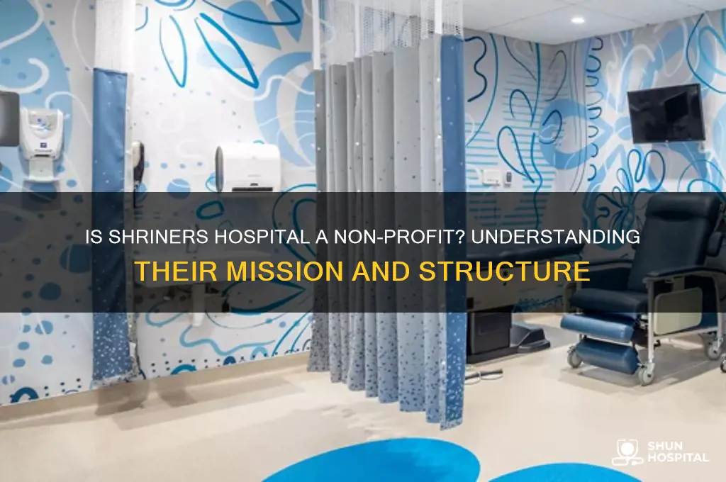 is the shriners hospital a not for profit organization
