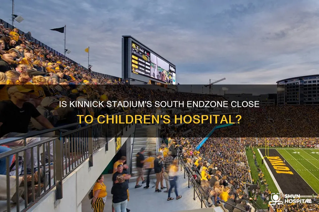 is the south endzone in kinnick stadium near childrens hospital