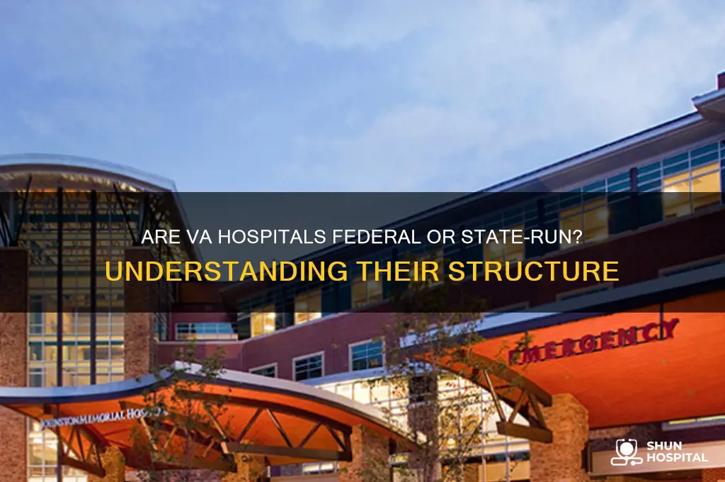 is the va hospitals a federal or state hospital