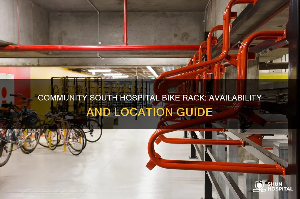 is there a bike rack at community south hospital