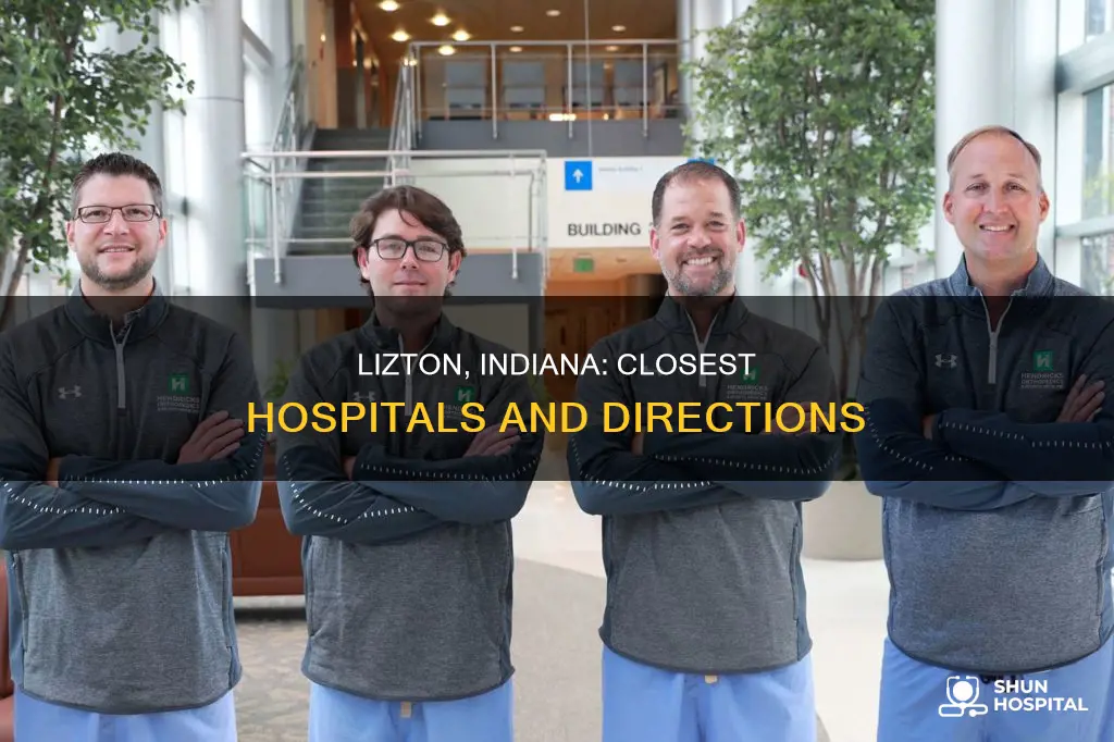 is there a hospital near lizton in