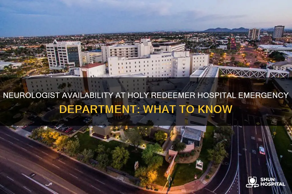is there a neurologist at holy redeemer hospital emergency dept