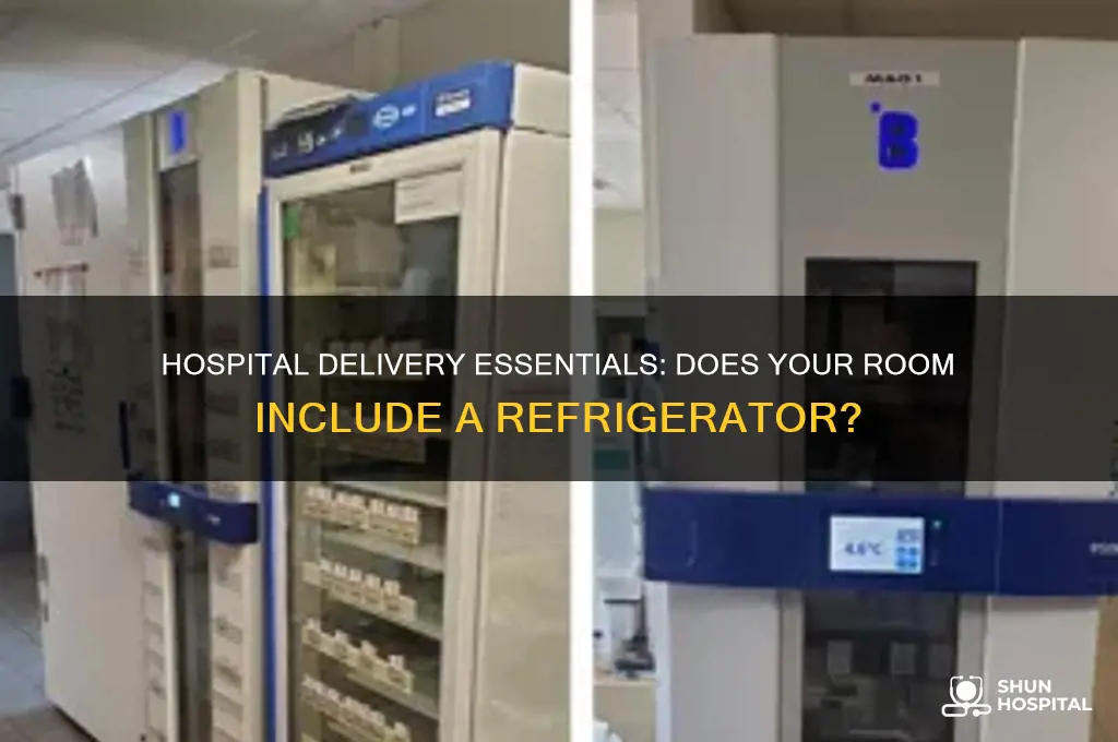 is there a refrigerator in the hospital when you deliever