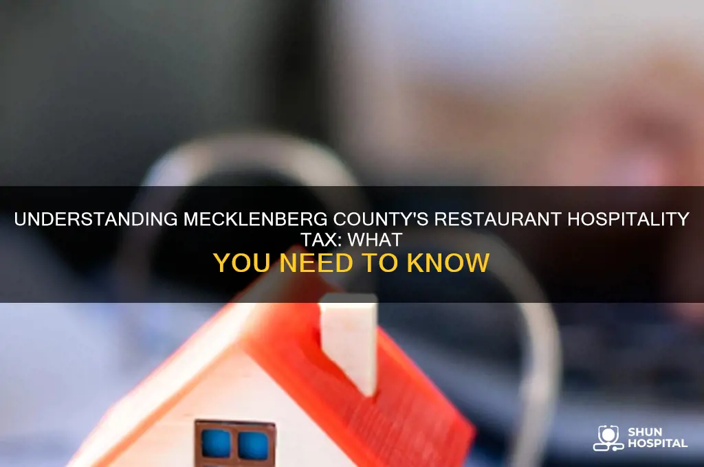is there a restaurant hospitality tax in meckeinberg county