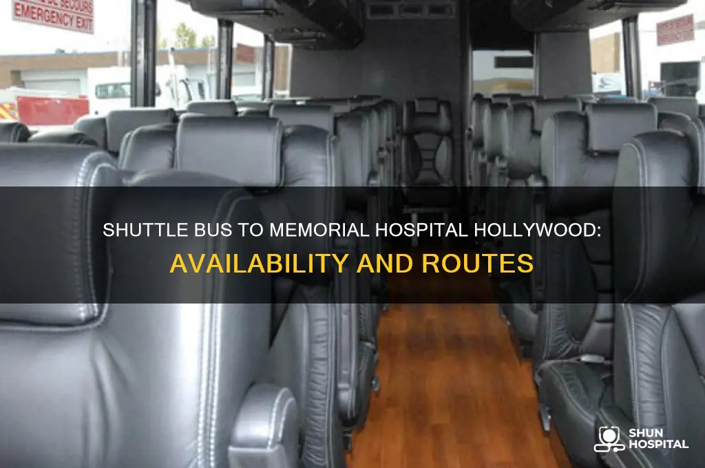 is there a shuttle bus to memorial hospital in hollywood