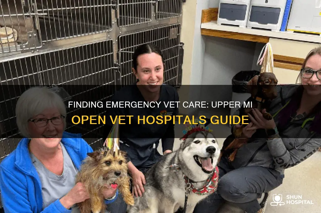 is there a vet hospital open in upper mi