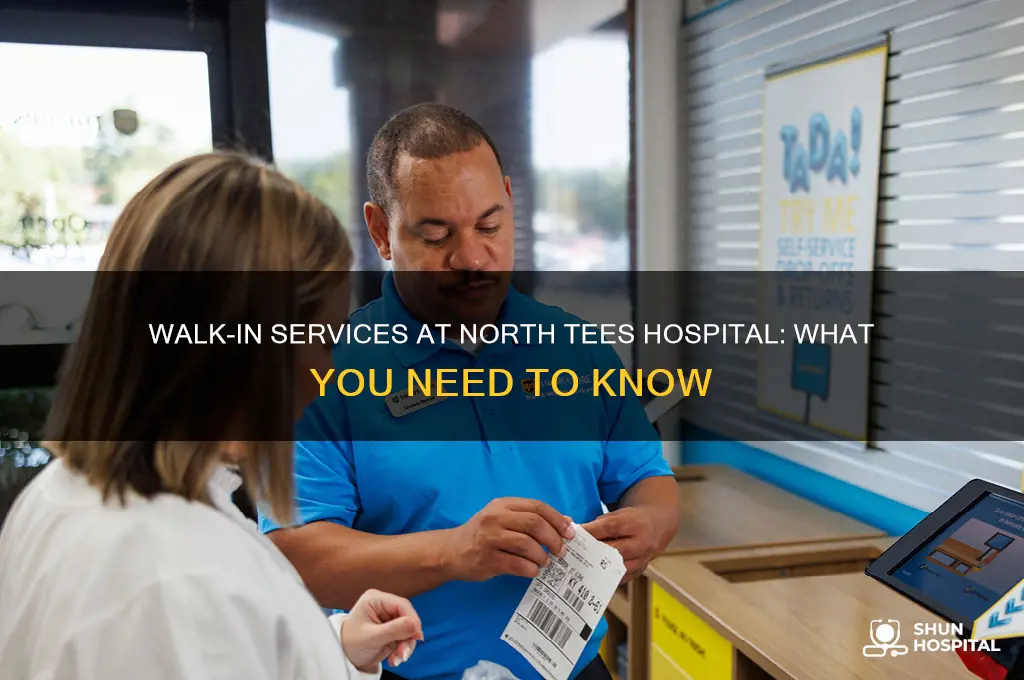 is there a walk in at north tees hospital