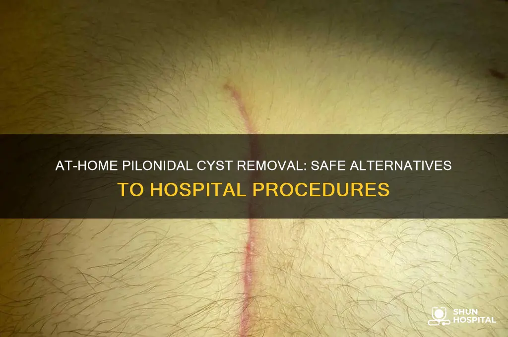 is there a way to remove pilonidal cyst without hospital