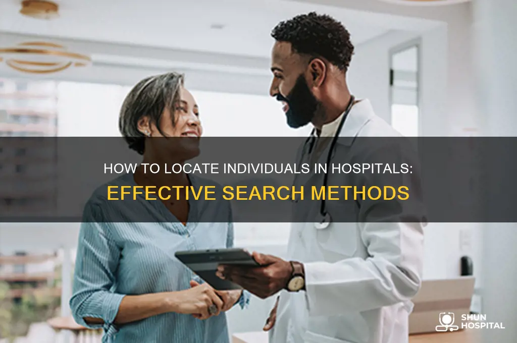 is there a way to search hospitals for people