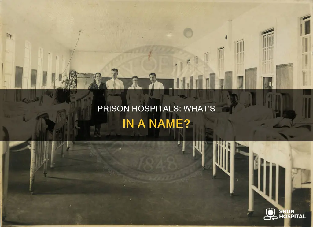 is there a word for prison hospitals