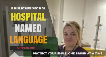 Exploring Hospital Departments: Does a Language Department Exist?