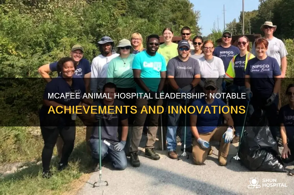 is there anything notable about mcaffe animal hospital leadership