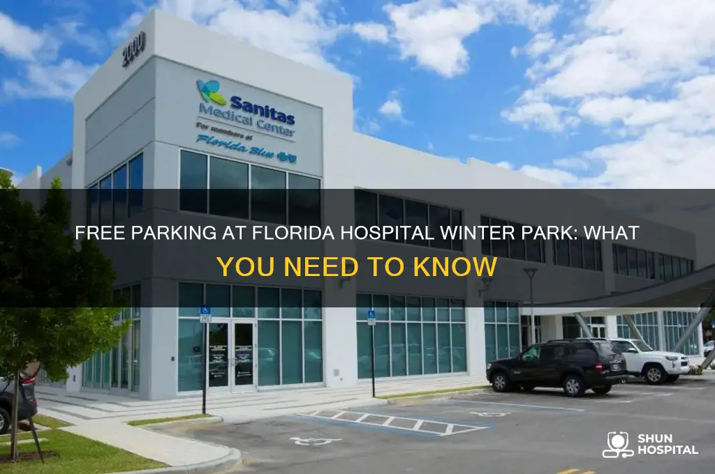 is there free parking florida hospital in winter park fl
