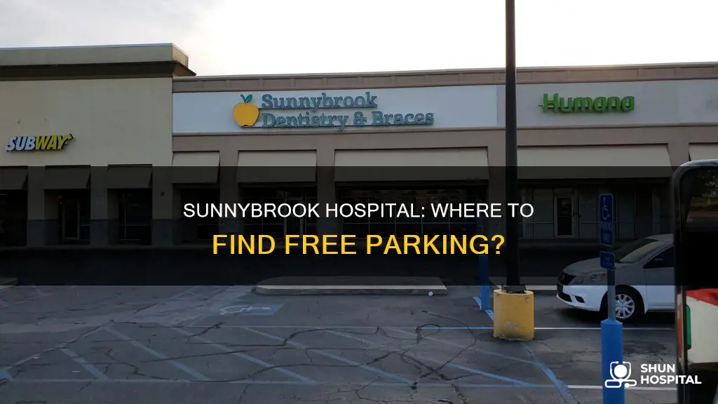 is there free parking near sunnybrook hospital