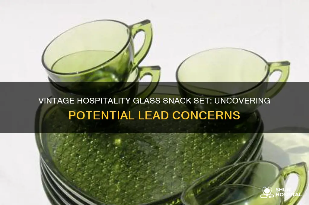 is there lead in the vintage hospitality glass snack set