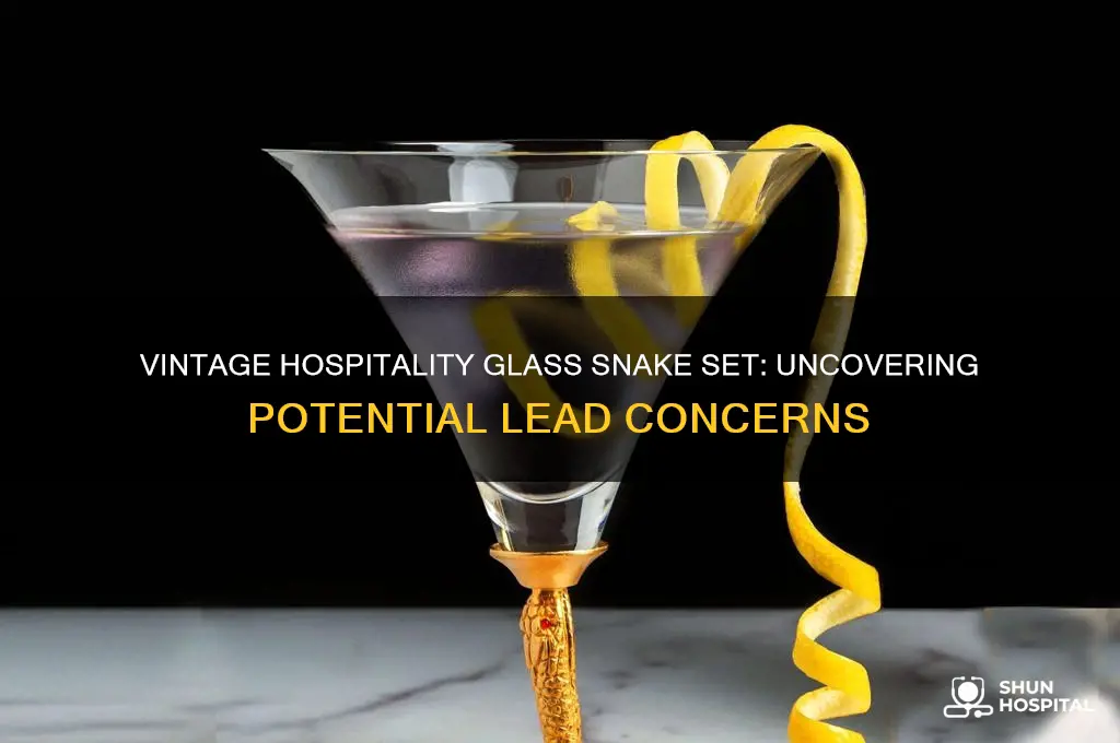 is there lead in the vintage hospitality glass snake set