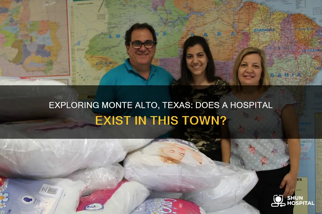 is there was a hospital in monte alto texas