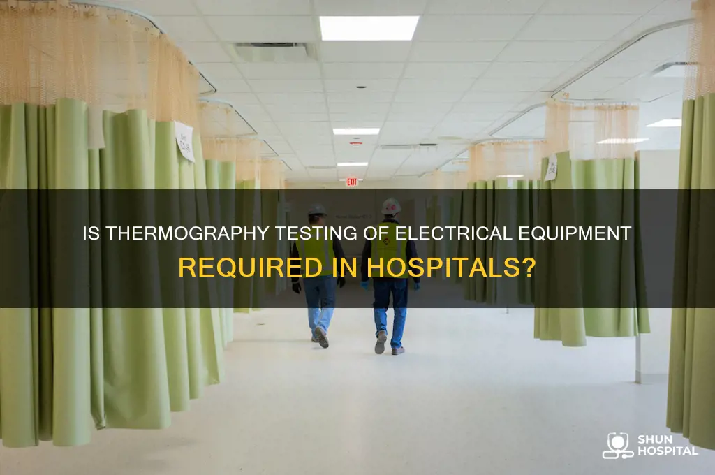 is thermography testing of electrical equipment required in a hospital