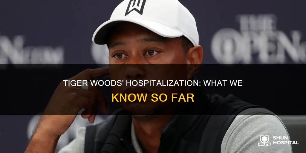 is tiger wood out of the hospital