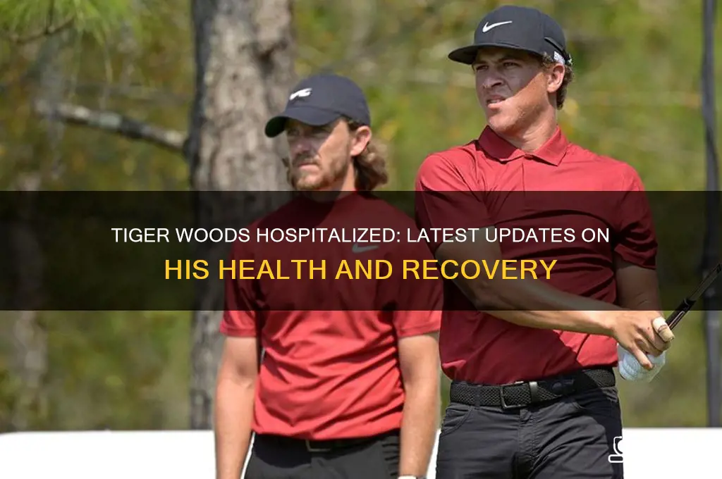 is tiger woods hospitalized