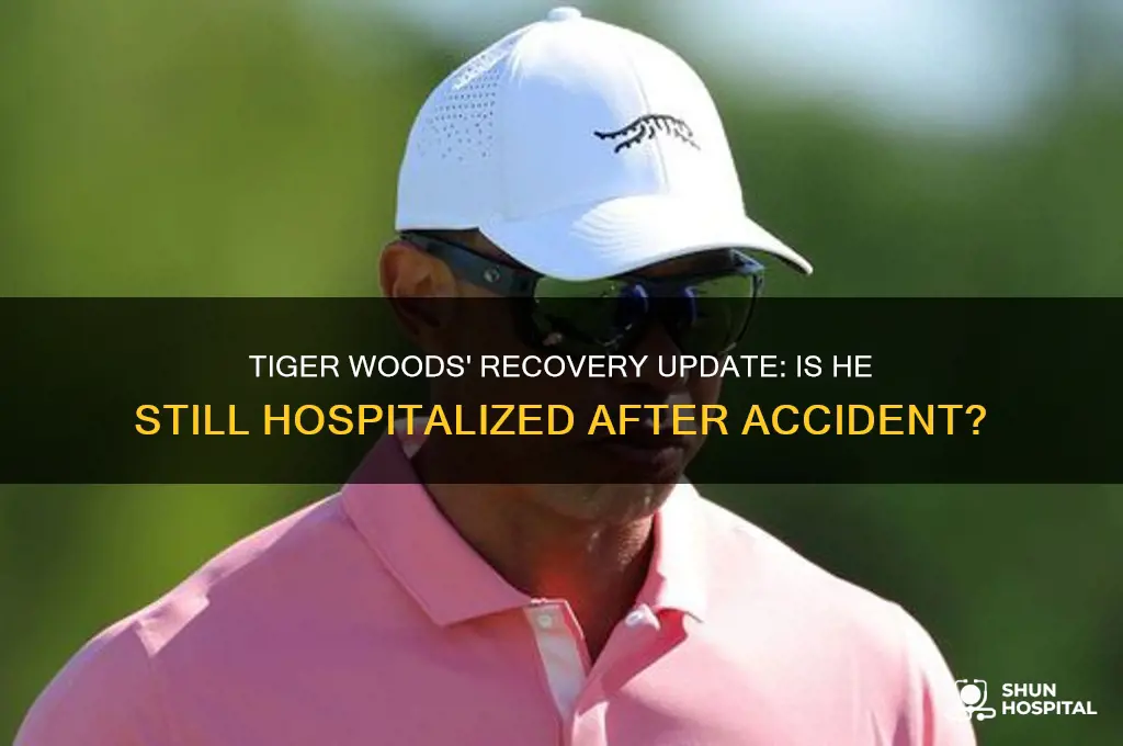 is tiger woods still in the hospital from his accident