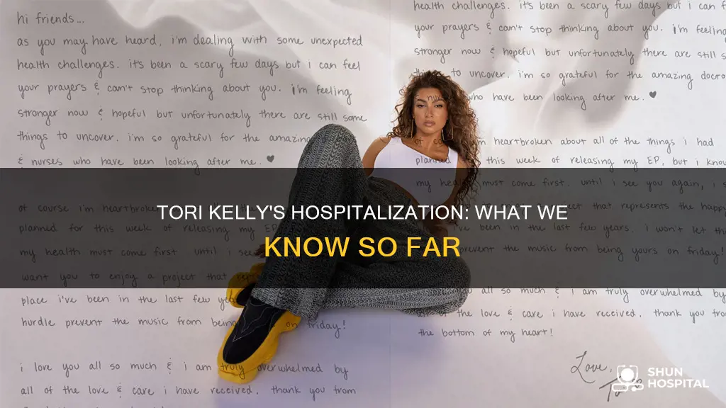 is tori kelly out of the hospital