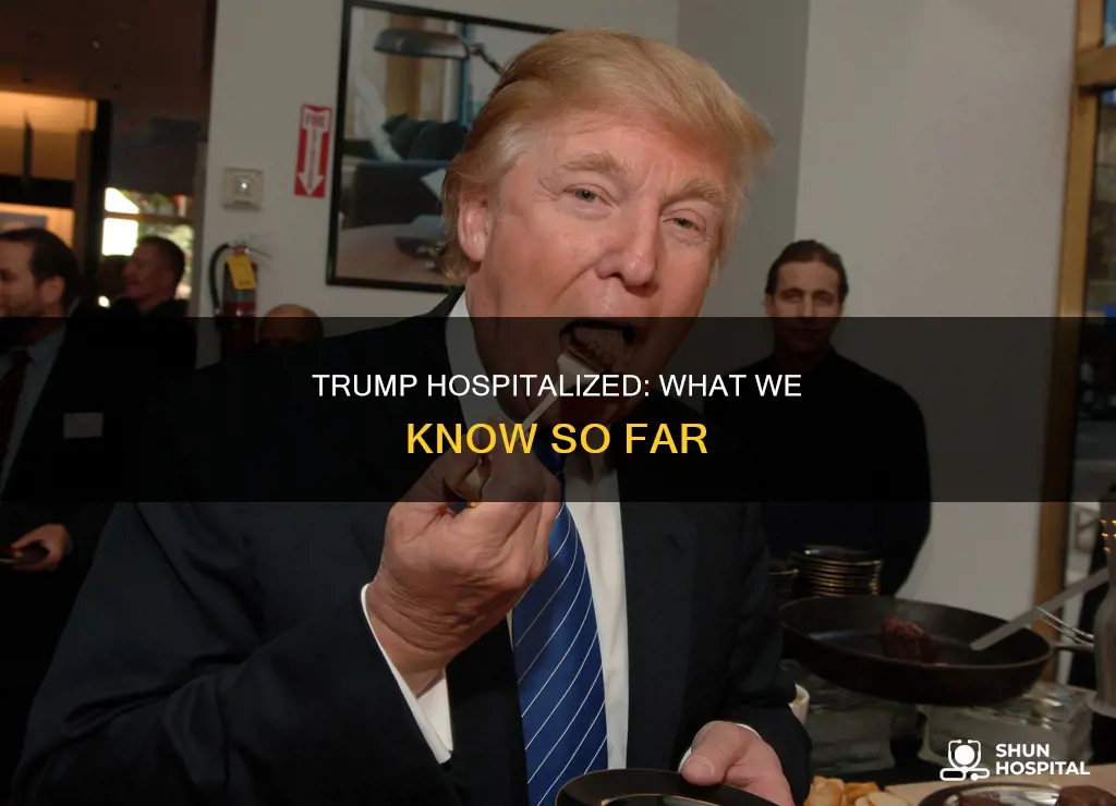 is trump being rushed to the hospital