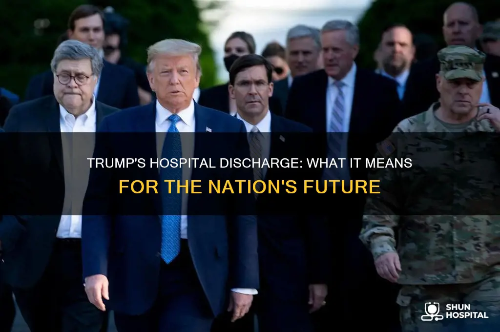 is trump home from hospital