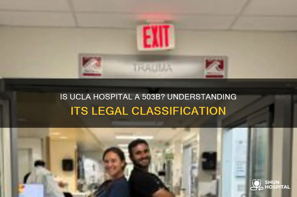 is ucla hospital a 503b