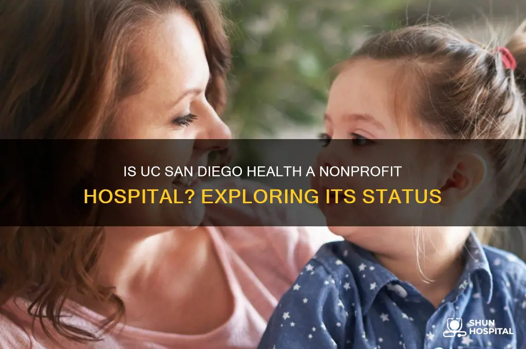 is ucsd a nonprofit hospital