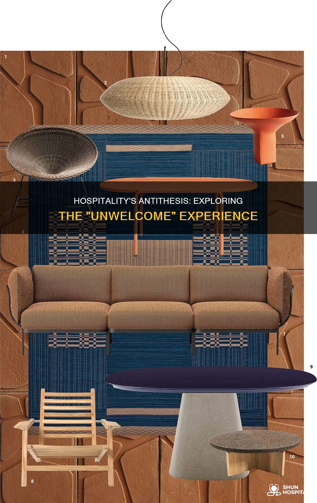 is un welcome an antonym for hospitality