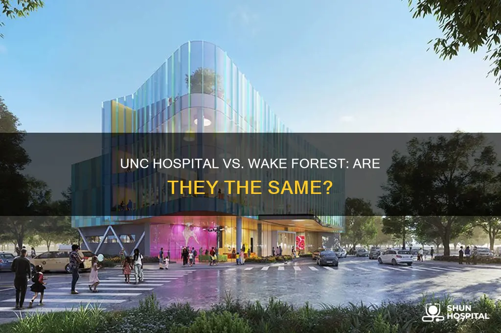 is unc hospital and wake forest hospital the same