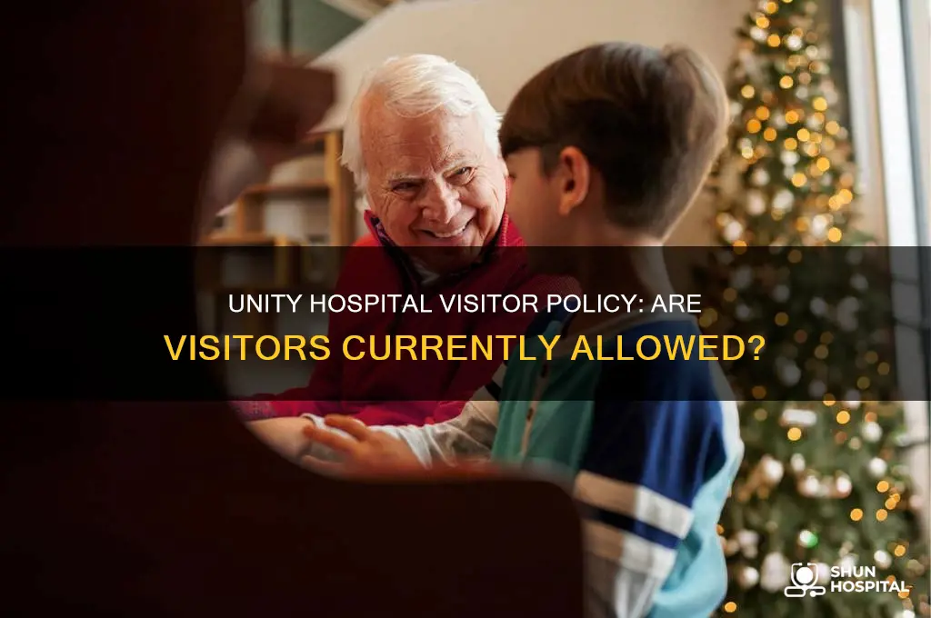 is unity hospital allowing visitors