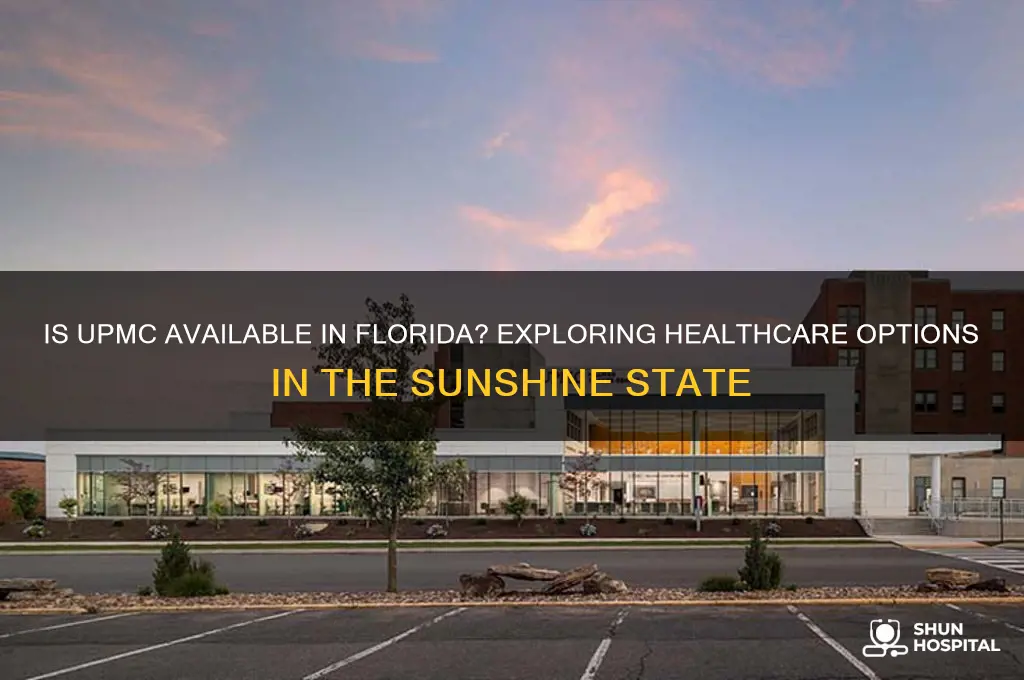 is upmc available in florida