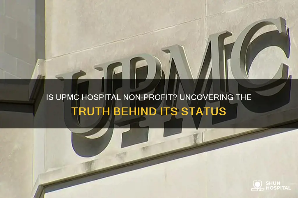 is upmc hospital non profit
