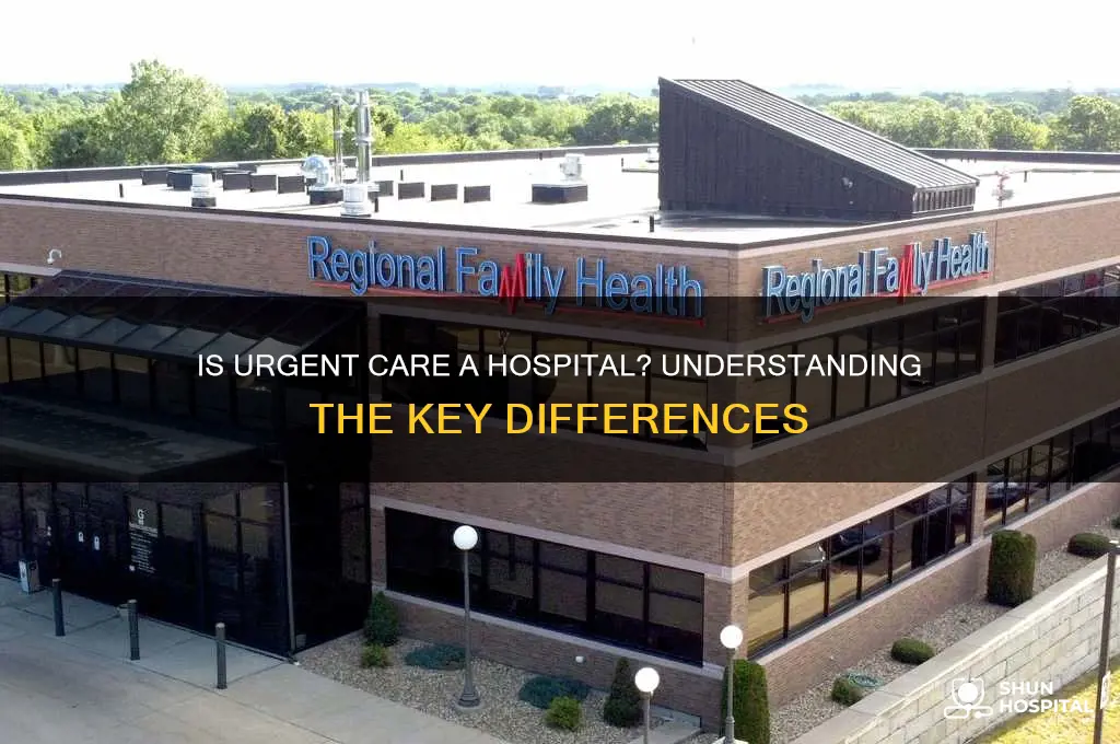 is urgent care a hospital