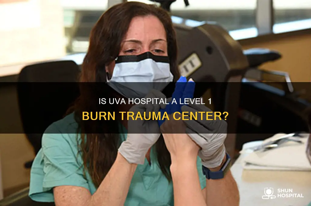 is uva hospital a level 1 burn trauma center