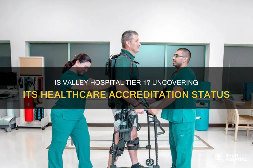 is valley hospital tier 1