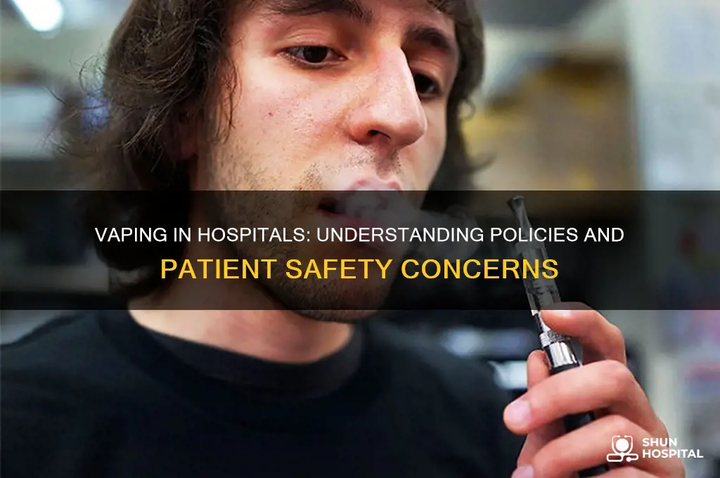 is vaping allowed in hospitals