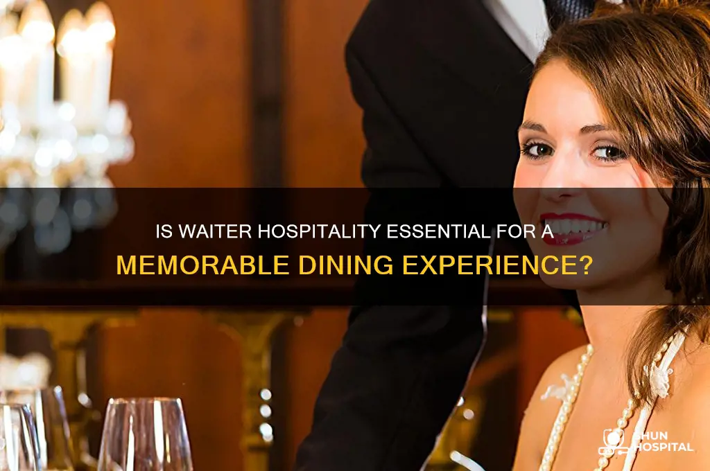 is waiter hospitality