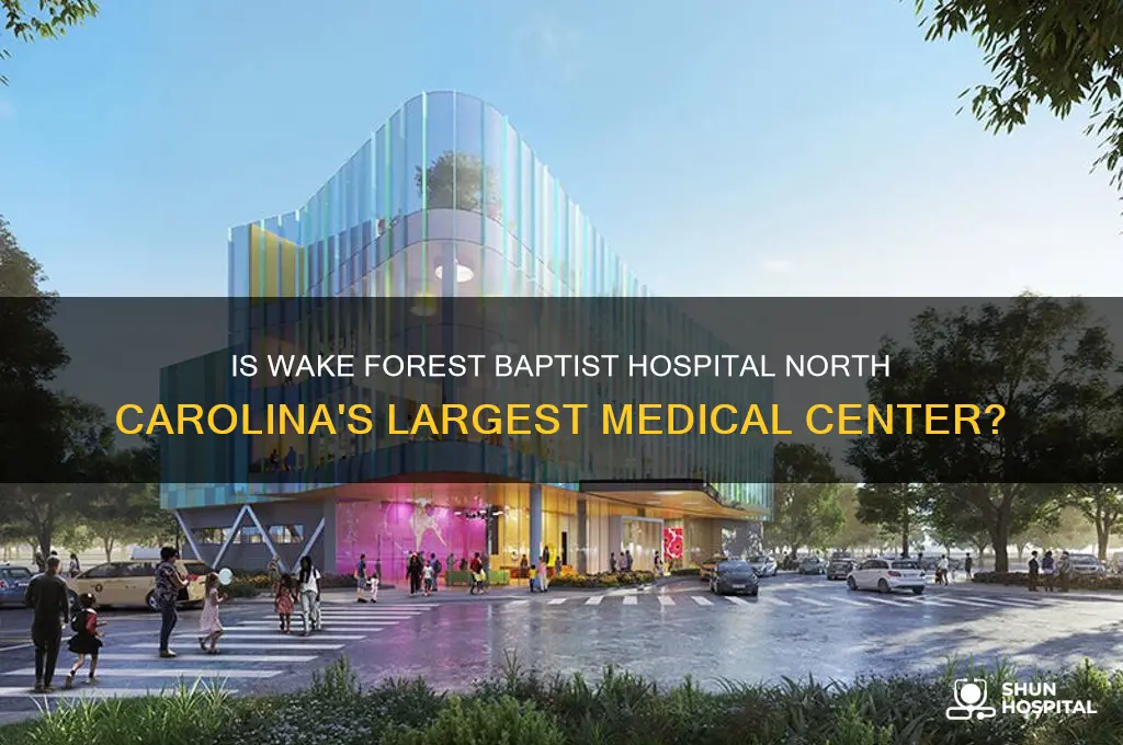 is wake forest baptist hospital the largest in north carolina
