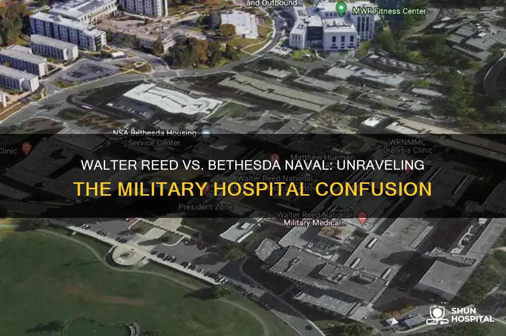 is walter reed hospital the same as bethesda naval hospital