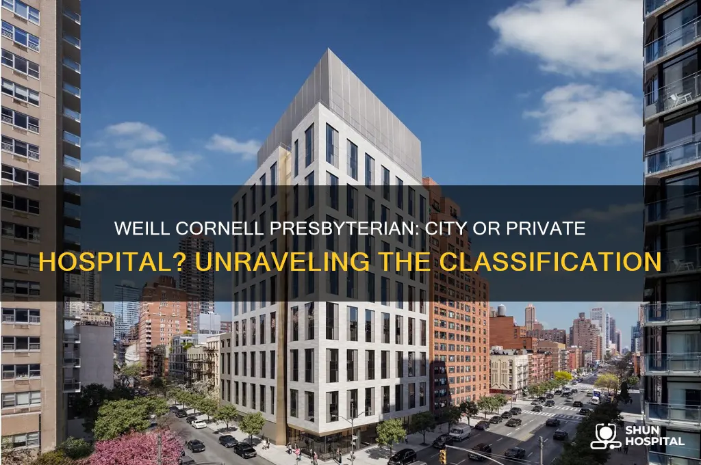 is weill cornell presbyterian a city or private hospital