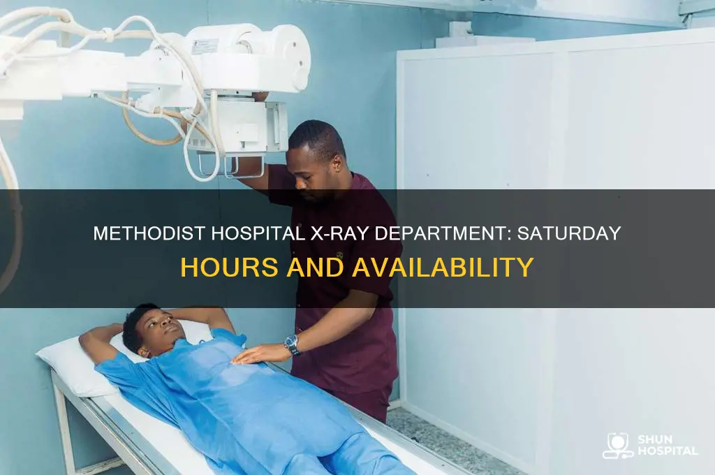 is x ray dept at methodist hospital open on saturday