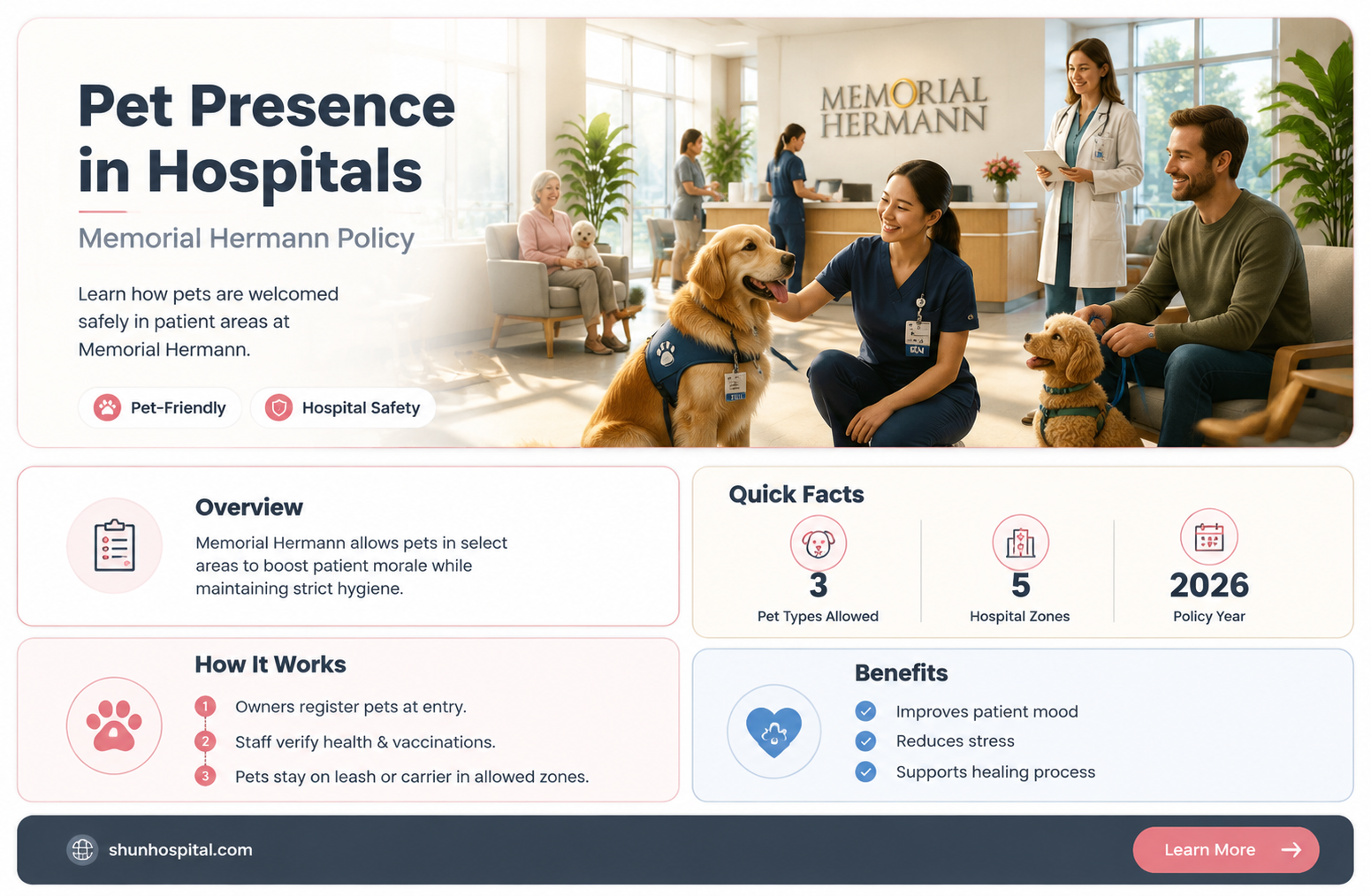 are dogs allowed in hospitals memorial hermann