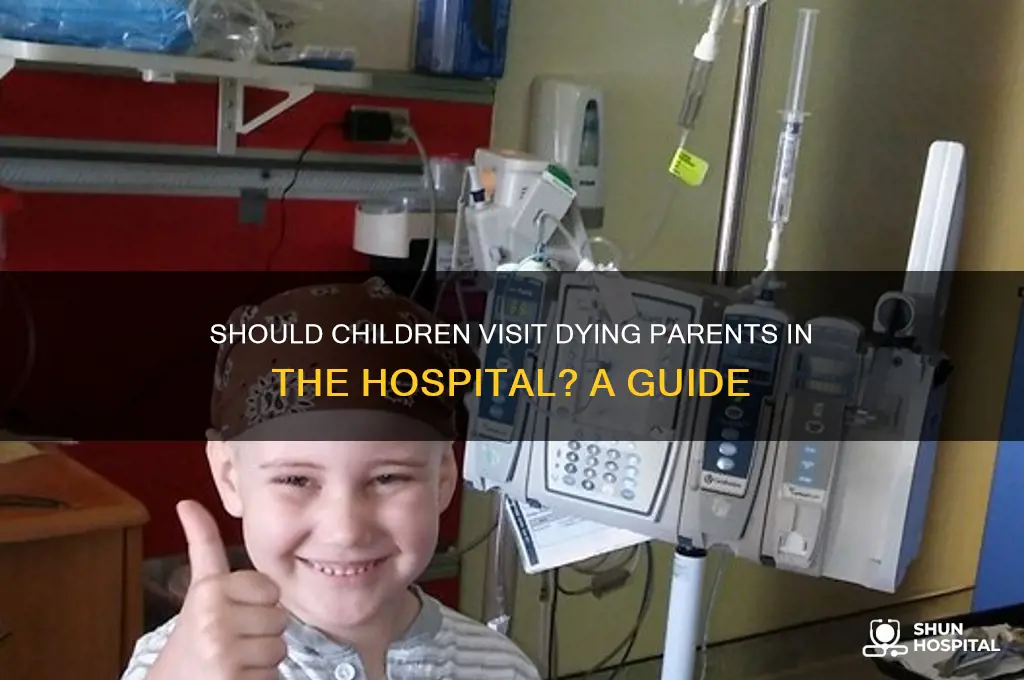 should a child visit a dying parent in the hospital